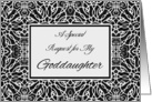 Maid of Honor Invitation for Goddaughter with Filigree Design card
