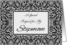 Maid of Honor Invitation for Stepmom, Elegant Design card