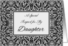 Matron of Honor Invitation for Daughter, Elegant Design card
