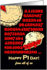 From All of Us Pi Day with Cherry Pie and Ice Cream Illustration card