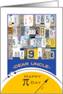 For Uncle Pi Day License Plate Numbers and Geometry Equation card
