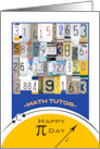 For Math Tutor Pi Day License Plate Numbers and Geometry Equation card