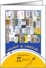 For Aunt and Uncle Pi Day License Plate Numbers and Geometry card
