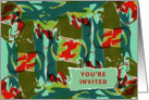 General Any Party Invitation with Contemporary Abstract Art Design card