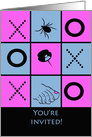 Funny Game Night Invitation, Tick-Tack-Toe card
