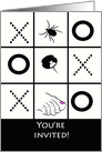 Funny Game Night Invitation, Tick-Tack-Toe card