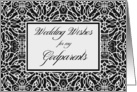 Congratulations to Godparents on Wedding, Elegant Filigree Design card