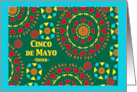 For Sister Cinco de Mayo Bright Colorful Mexican Inspired Design card