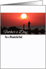 Father’s Day for Dad, Fishing at Sunset card