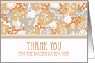Thank You for Housewarming Gift, Leaf and Plant Shapes card