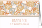 Thank You for Hosting Bridal Shower, Leaf and Plant Shapes card