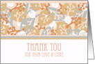 Caregiver Thank You Parkinson’s Patient with Leaf and Plant Shapes card