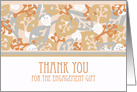 Thank You for Engagement Gift, Leaf and Plant Shapes card