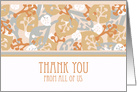 Thank You from All of Us, Leaf and Plant Shapes card