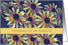 Parents Thinking of You with Black Eyed Susan Flowers card
