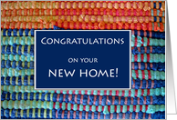 Congratulations on Your New Home with Rag Rug card