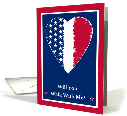 Military Wedding Invitation to Walk Me Down the Aisle card (1017711)