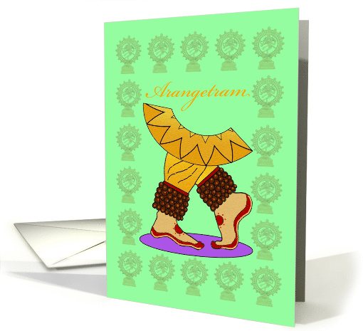 Bharatanatyam Arangetram Dance Graduation Debut Invitation card
