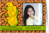 Bharatanatyam Arangetram Invitation, Add Your Picture card