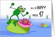 I’m so Hoppy You’re 47 Birthday with Cheerful Frog card