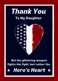 For Daughter Armed...