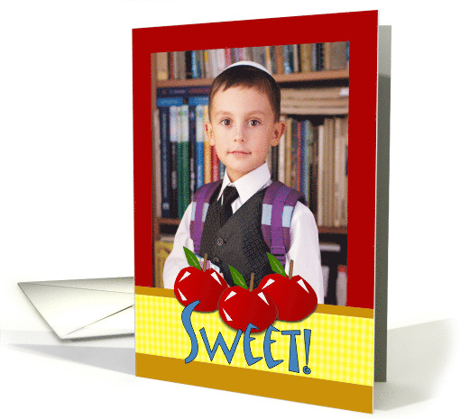 Sweet Rosh Hashanah Photo Card with Add Your Picture Area card