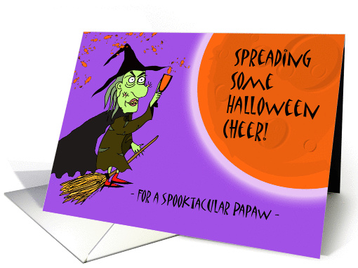 Halloween for Spooktacular Papaw, Witch with Potion card (1135248)