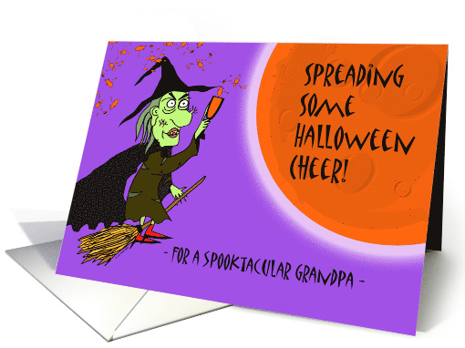 Halloween for Spooktacular Grandpa, Witch with Potion card (1135312)