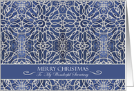 Christmas for Secretary from Business with Filigree Snowflakes card