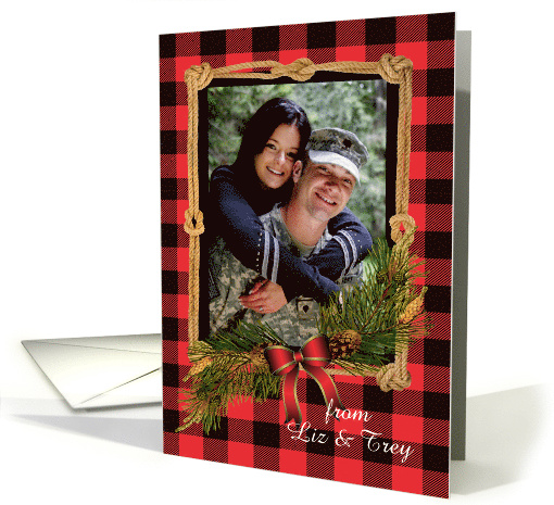 Christmas From Our House to Yours with Custom Photo Area card