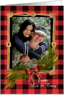 Christmas From Our House to Yours with Custom Photo Area card