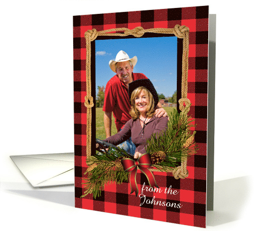 Christmas Still Life with Custom Photo and Custom Text card (1190350)