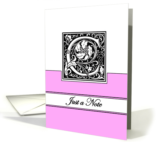 Monogram Letter C Any Occasion Blank in Arts and Crafts Style card