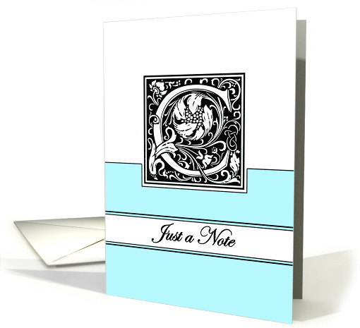 Monogram Letter C Any Occasion Blank in Arts and Crafts Style card