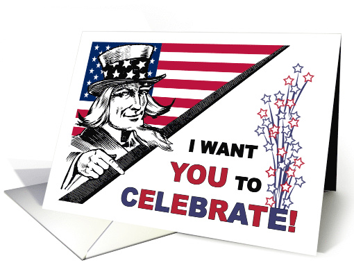 Labor Day I Want You to Celebrate with Young Uncle Sam card (1291368)