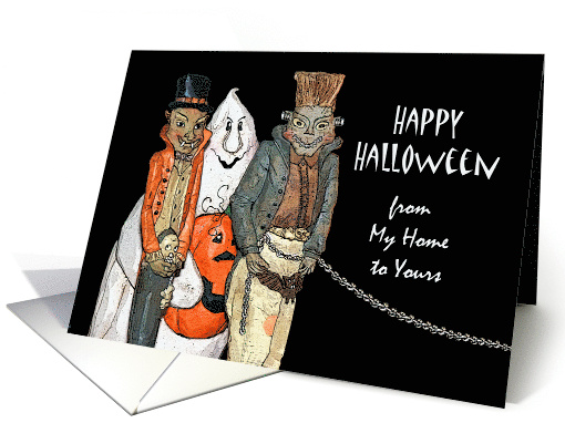 Halloween from My Home to Yours with Funny Looking Monsters card
