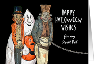 Secret Pal Halloween with Vampire and Scary Cute Friends card