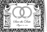 Save the Date for Wedding Vow Renewal with Double Ouroboros card
