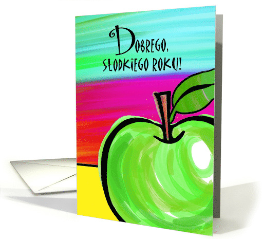 Polish Rosh Hashanah Dobrego Slodkiego Roku Good Sweet Year card