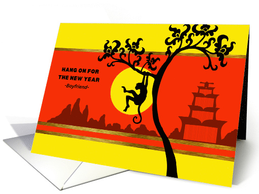 For Boyfriend Chinese New Year of the Monkey Hang On card (1389432)