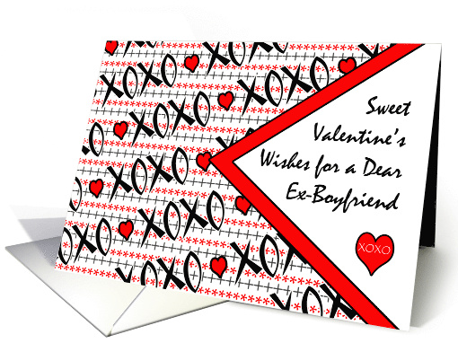 Valentine's Day for Ex Boyfriend with XOXO Design card (1398608)
