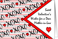Valentine’s Day for Mother in Law with XOXO Design card