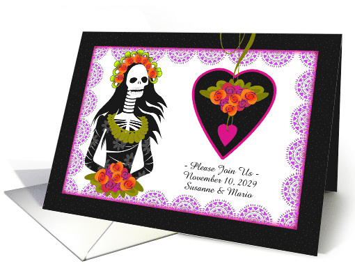 Custom Wedding Invitation Dia de Los Muertos Day of the... (1403940)