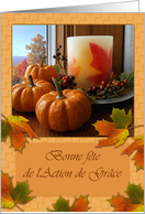 Bonne féte de l’Action de Grâce Canadian Thanksgiving in French card