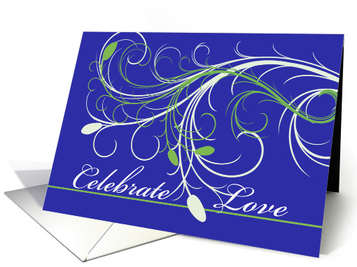 Celebrate Love, Congratulations on Wedding, Elegant Design card