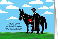 Saint Jos Gabriel Brochero Feast Day, the Gaucho Priest card