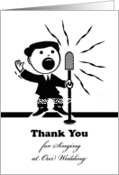 Thank You for Singing at Our Wedding? Retro Singer at the Mic card