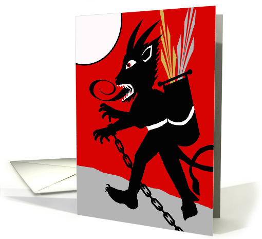 Krampus is Coming Krampusnacht Beast in Chains card (1459476)