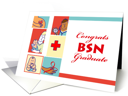 Congratulations on Graduation, BSN Degree in Nursing, Nurses card