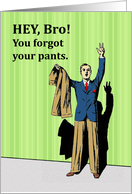 Funny Congratulations on Your Wedding for a Brother, from His Brother card